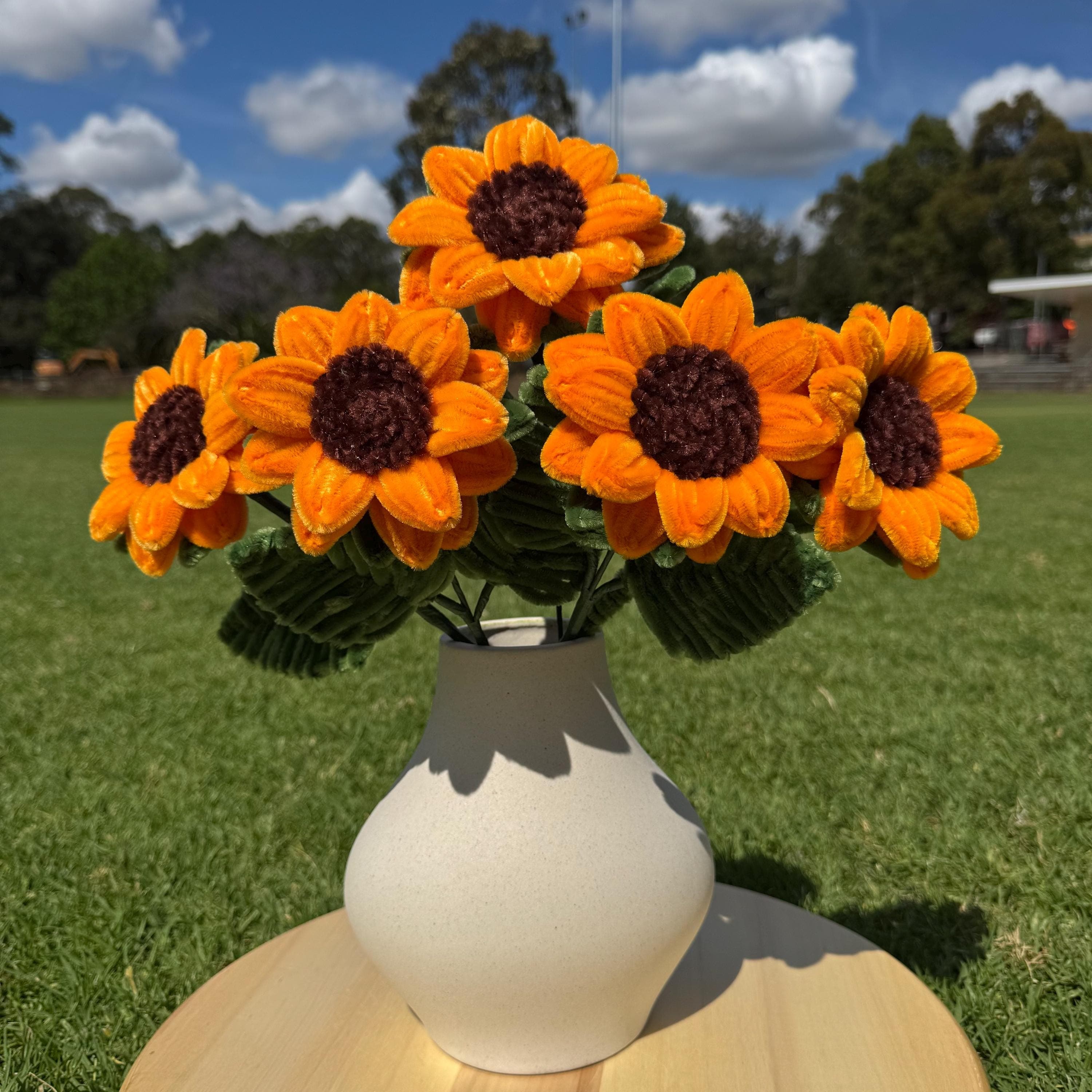 DIY Pipe Cleaner Large Sunflower Kit – Craft Your Own Bouquet | Includes Materials & Easy Tutorial