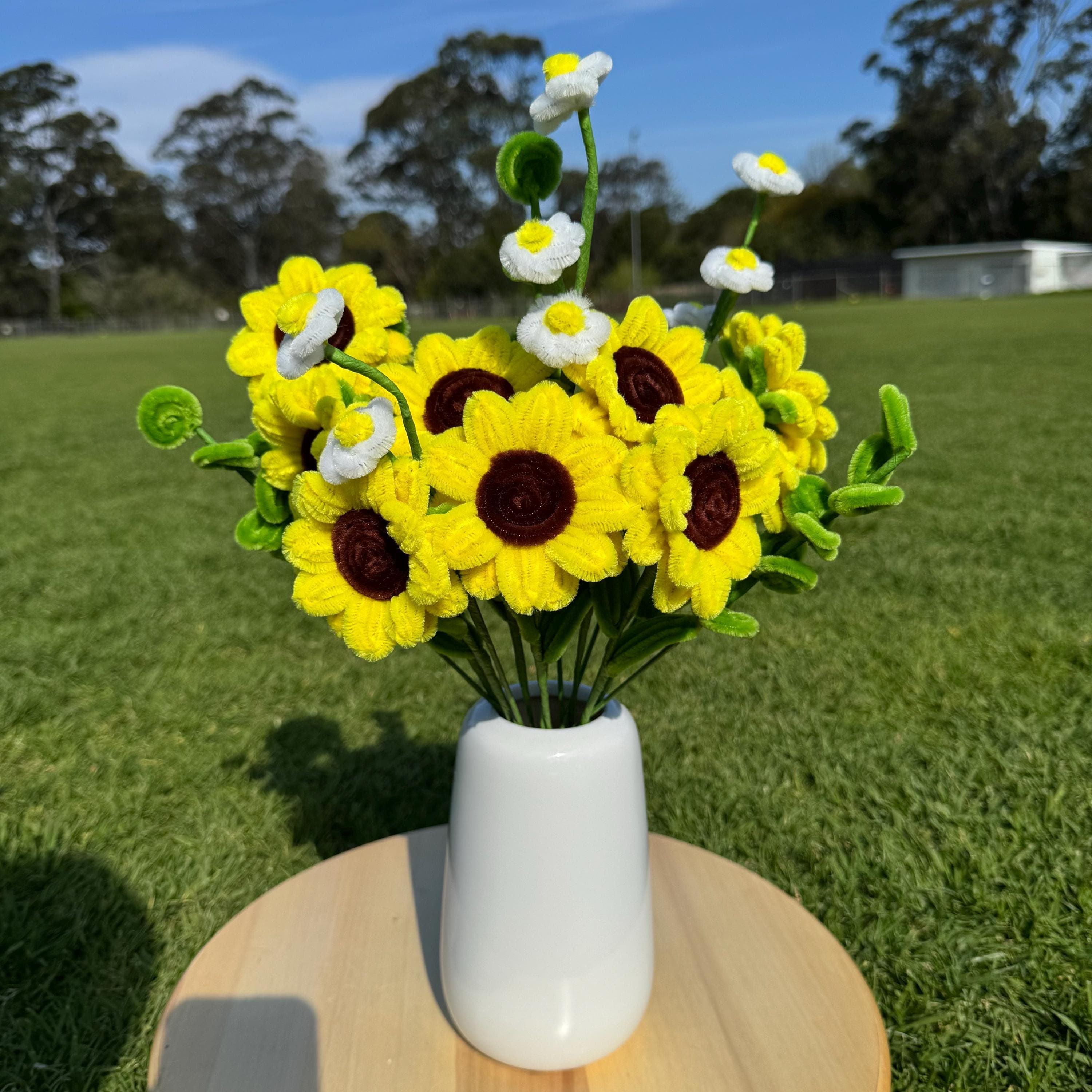 DIY Sunflower Kit – Pipe Cleaner Flower Craft Set with Video Guide